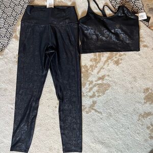 Mono B Black Leggings and Top Set